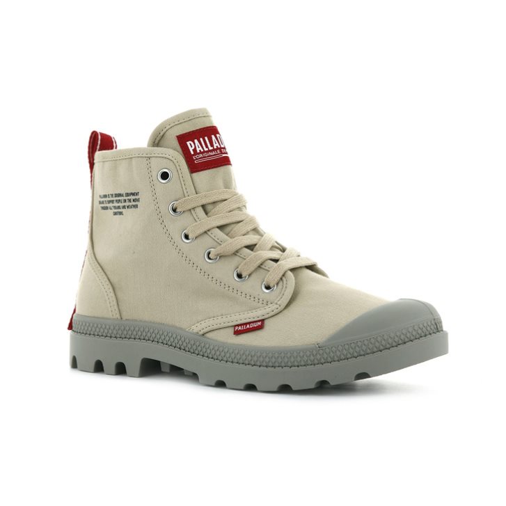 Bottes Palladium Pampa Hi Dare Femme Kaki | FR XYD721U